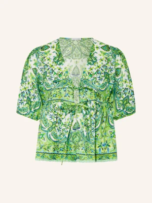 Mrs & Hugs Bluzka Z Lnu gruen