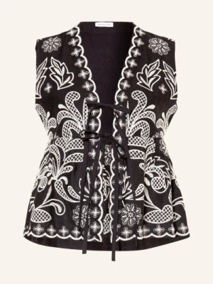 Mrs & Hugs Bluzka Z Lnu schwarz