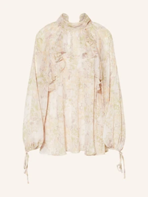 Mrs & Hugs Bluzka Z Wiązaniem Pod Szyją I Wolantami rosa