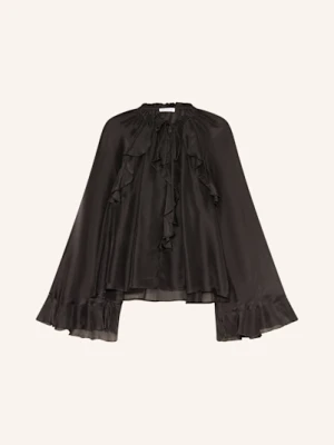 Mrs & Hugs Bluzka Z Wolantami schwarz