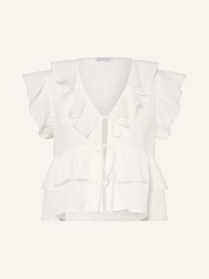 Mrs & Hugs Bluzka Z Wolantami weiss