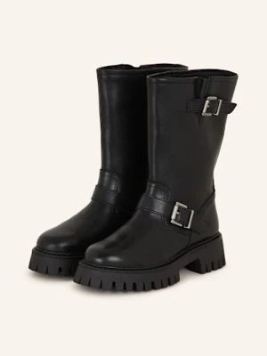 Mrs & Hugs Botki Motocyklowe schwarz