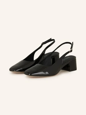 Mrs & Hugs Czółenka Z Odkrytą Piętą schwarz