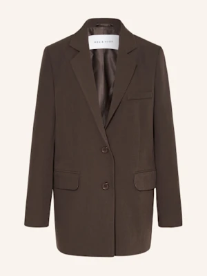 Mrs & Hugs Długi Blezer braun