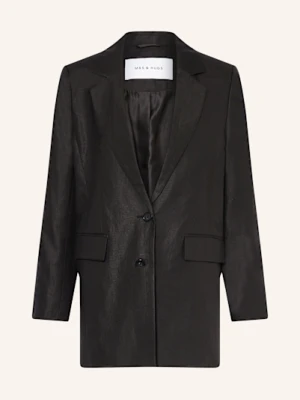 Mrs & Hugs Długi Blezer schwarz