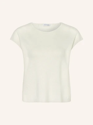 Mrs & Hugs Dzianinowa Koszulka Z Dodatkiem Lnu weiss