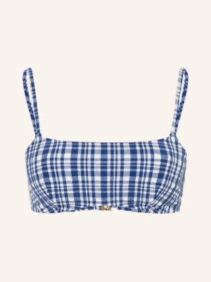 Mrs & Hugs Gorsetowy Top Bikini blau