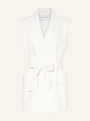 Mrs & Hugs Kamizelka Typu Blezer weiss