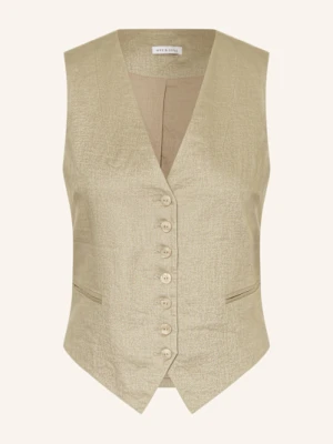 Mrs & Hugs Kamizelka Typu Blezer Z Lnu gruen