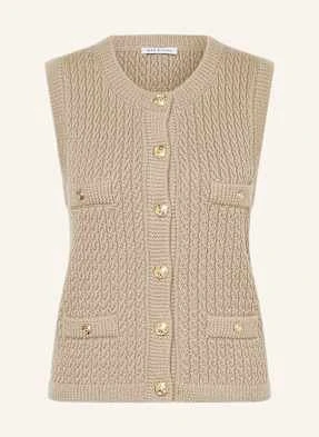 Mrs & Hugs Kamizelka Z Dzianiny beige
