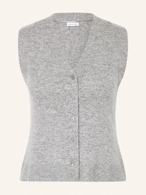Mrs & Hugs Kamizelka Z Dzianiny Z Dodatkiem Kaszmiru grau