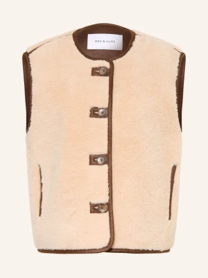 Mrs & Hugs Kamizelka Z Futerkiem Typu Teddy beige