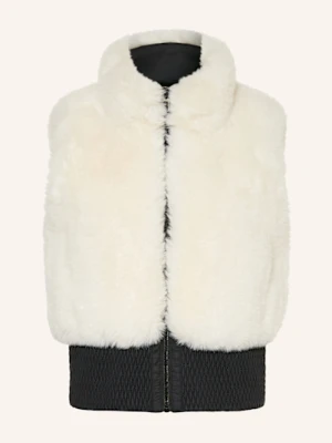 Mrs & Hugs Kamizelka Ze Sztucznego Futra weiss