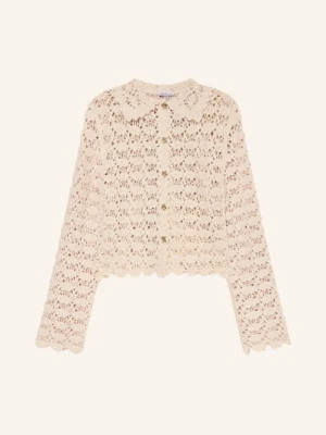 Mrs & Hugs Kardigan Szydełkowy beige