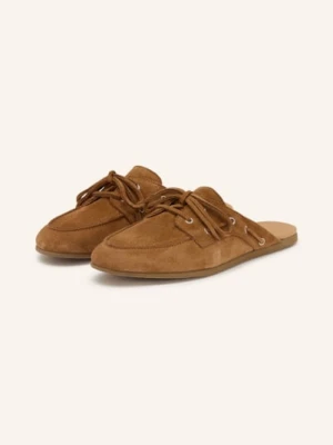 Mrs & Hugs Klapki braun