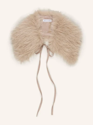 Mrs & Hugs Kołnierz Ze Sztucznego Futra beige