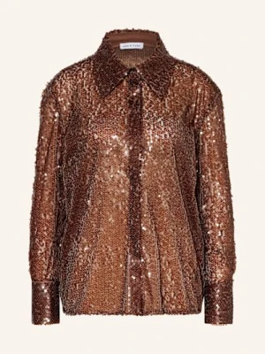 Mrs & Hugs Koszula Z Cekinami braun
