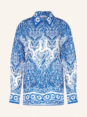 Mrs & Hugs Koszula Z Dodatkiem Jedwabiu blau