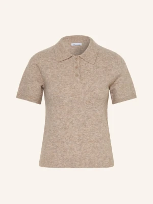 Mrs & Hugs Koszulka Polo Z Dzianiny beige