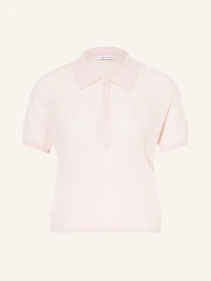 Mrs & Hugs Koszulka Polo Z Dzianiny Z Dodatkiem Kaszmiru rosa