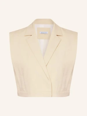 Mrs & Hugs Krótka Kamizelka beige