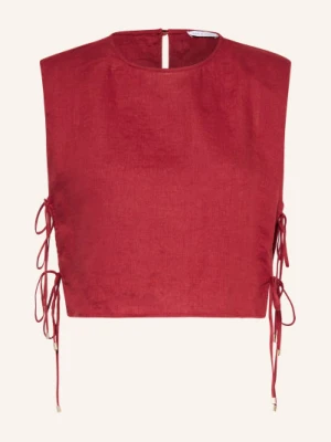 Mrs & Hugs Krótka Koszulka Z Lnu rot