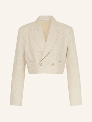 Mrs & Hugs Krótka Marynarka Z Lnu beige