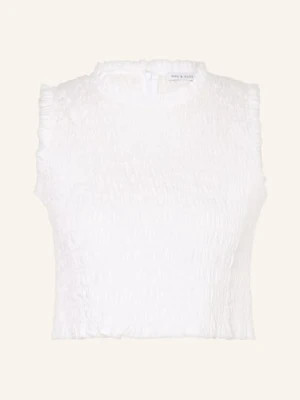 Mrs & Hugs Krótki Top weiss