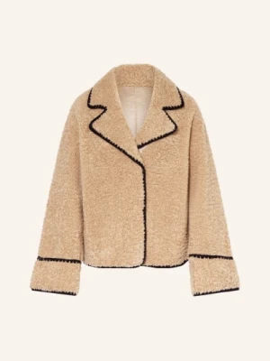 Mrs & Hugs Kurtka Pluszowa beige