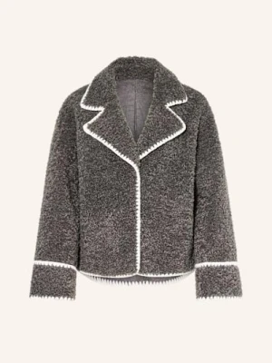 Mrs & Hugs Kurtka Pluszowa grau