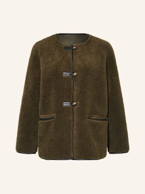 Mrs & Hugs Kurtka Pluszowa gruen