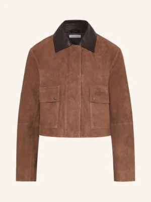 Mrs & Hugs Kurtka Skórzana braun