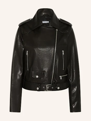 Mrs & Hugs Kurtka Skórzana schwarz