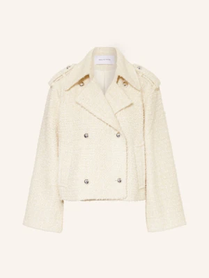 Mrs & Hugs Kurtka Trenczowa Z Bouclé weiss