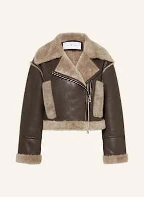 Mrs & Hugs Kurtka Z Imitacji Skóry braun