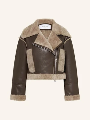 Mrs & Hugs Kurtka Z Imitacji Skóry braun