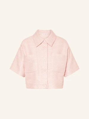 Mrs & Hugs Kurtka Z Tweedu Z Cekinami I Błyszczącą Przędzą rosa