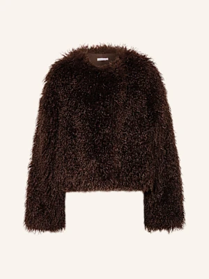 Mrs & Hugs Kurtka Ze Sztucznego Futra braun