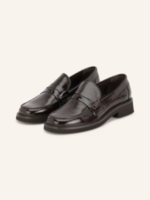 Mrs & Hugs Lakierowane Loafersy braun CIEMNOBRĄZOWY