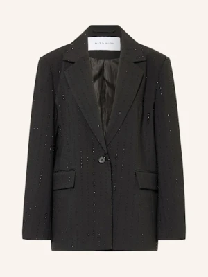 Mrs & Hugs Marynarka Z Kamieniami Ozdobnymi schwarz