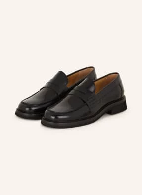 Mrs & Hugs Penny Loafers schwarz