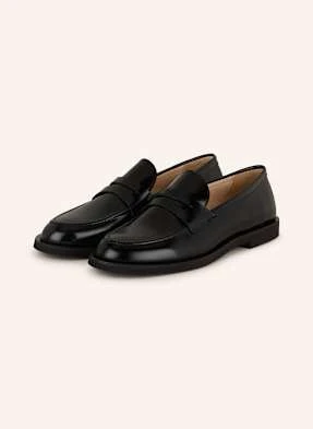 Mrs & Hugs Penny Loafers schwarz