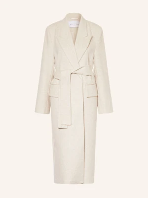 Mrs & Hugs Płaszcz Wełniany beige