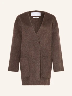 Mrs & Hugs Płaszcz Wełniany braun