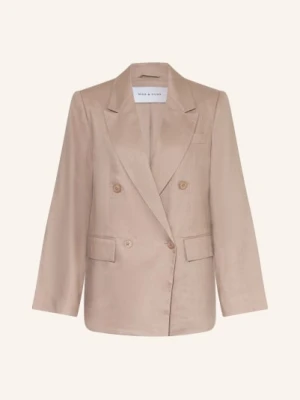 Mrs & Hugs Płaszcz Z Lnu beige