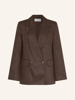 Mrs & Hugs Płaszcz Z Lnu braun