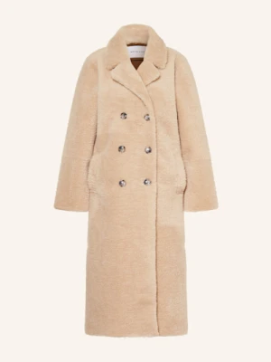 Mrs & Hugs Płaszcz Ze Sztucznego Futra beige