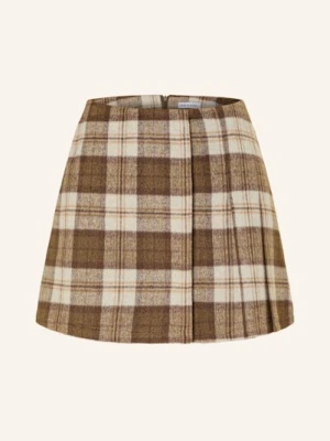 Mrs & Hugs Plisowana Spódnica braun