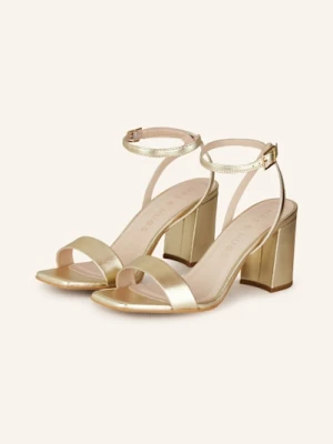 Mrs & Hugs Sandały Na Obcasie gold