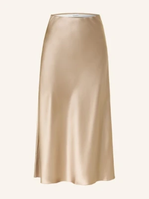 Mrs & Hugs Satynowa Spódnica beige